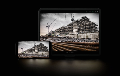 TRIOBILD iPad-App für Fernzugriff auf die Baustellenüberwachung